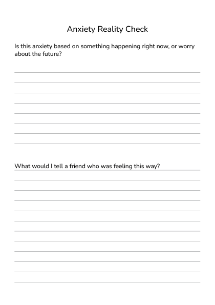 Ease my Anxiety Journal Beige A5 Printable + Digital